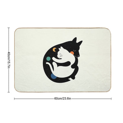 More Hugs Less Fights Bath Mat