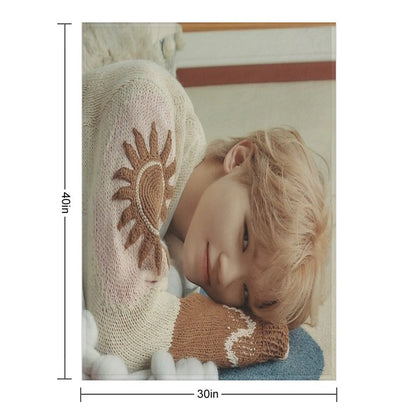 Seventeen Woozi Power of Love Throw Blanket