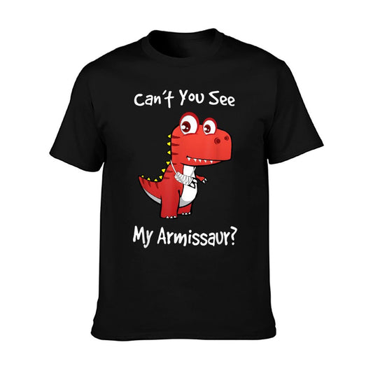 Funny Get Well Broken Arm Dinosaur with A Cast My Armissaur  Vintage-inspired T-Shirt