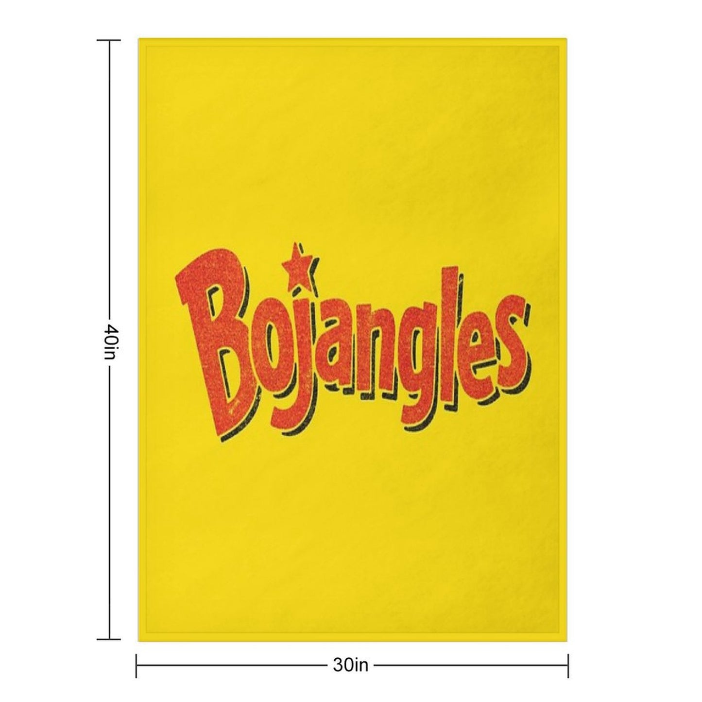 Bojangles - Vintage Faded Texture Logo Throw Blanket