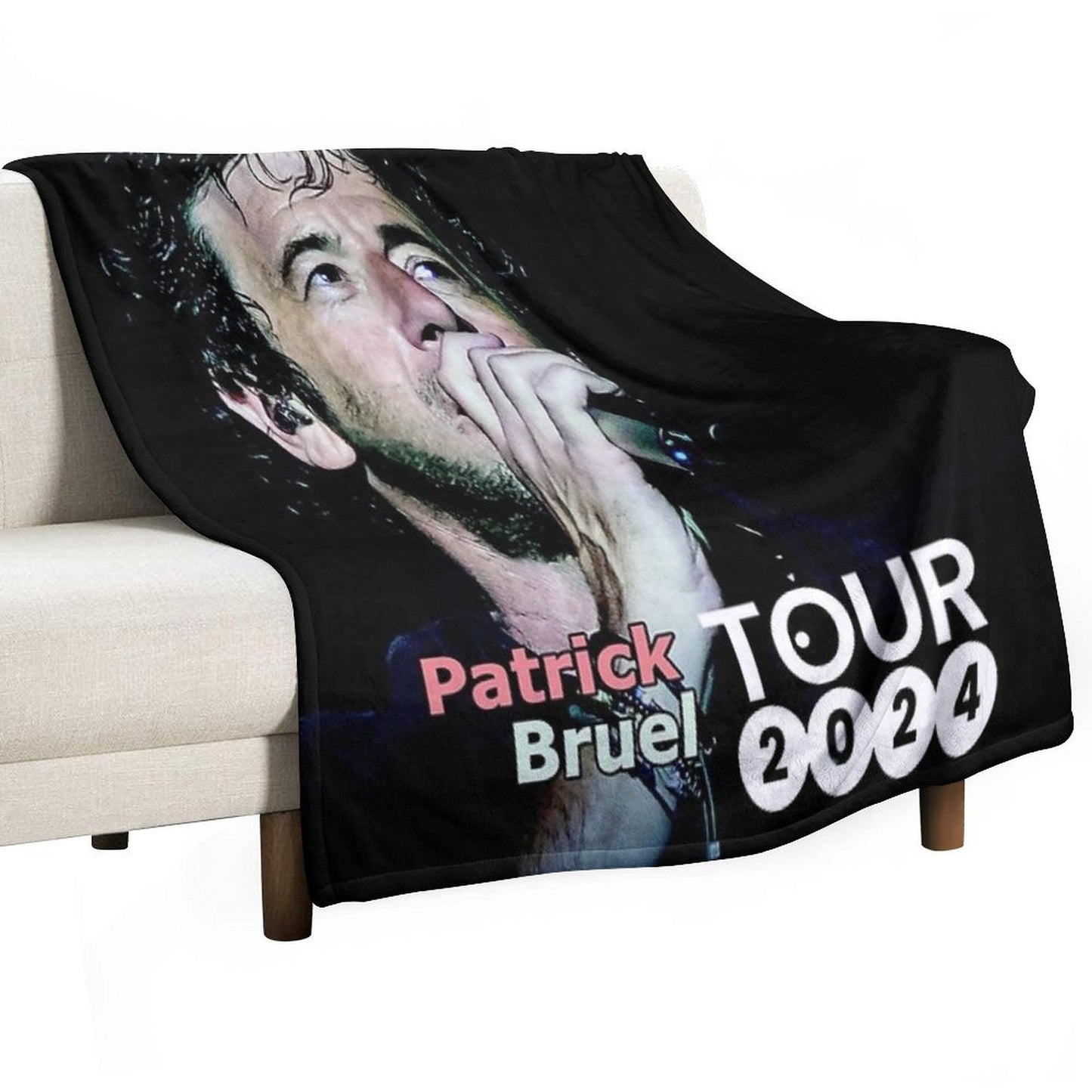 Bilanya Patrick Bruel Show Tour TOURNEE En ACOUSTIQUE 2022 Throw Blanket