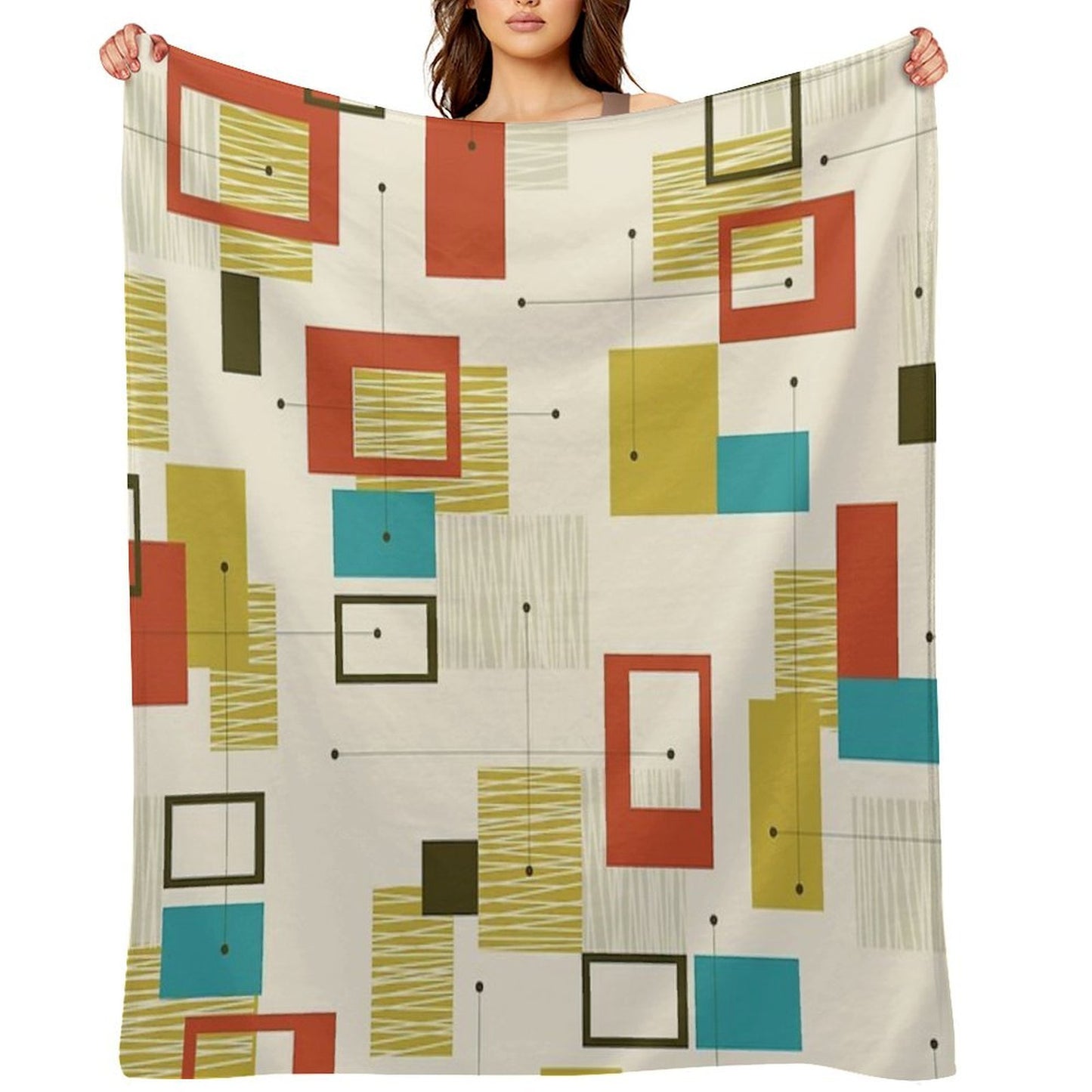 Mid Century Modern 1 Throw Blanket