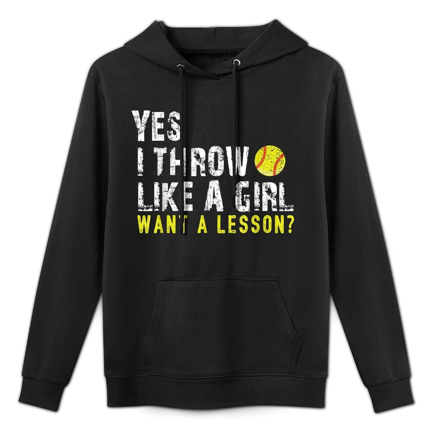 Softball For Girls Softball For Women Colorfast Hoodie
