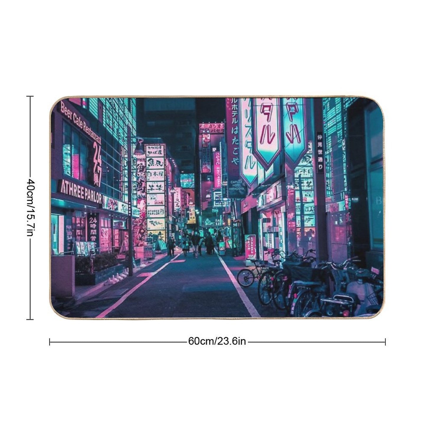 Tokyo - A Neon Wonderland Bath Mat