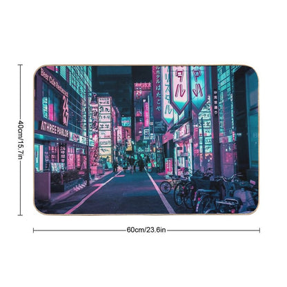 Tokyo - A Neon Wonderland Bath Mat