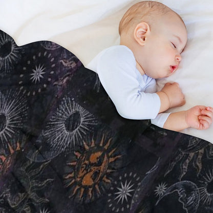 Celestial Whimsigoth 90's Print Throw Blanket