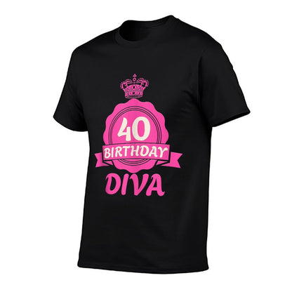 40th Birthday 40 BIRTHDAY DIVA 40 Years Women  Classic T-Shirt