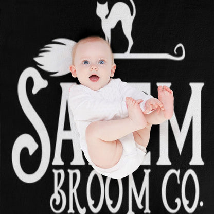 Salem Broom Company - Witch Halloween Lazy Costume Women Throw Blanket