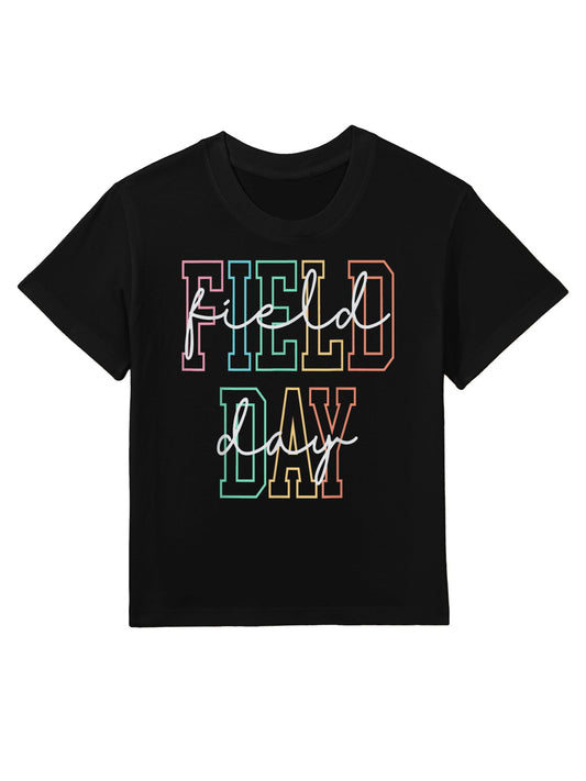 School Field Day Happy Field Day Teacher Life Summer Kids T-Shirt