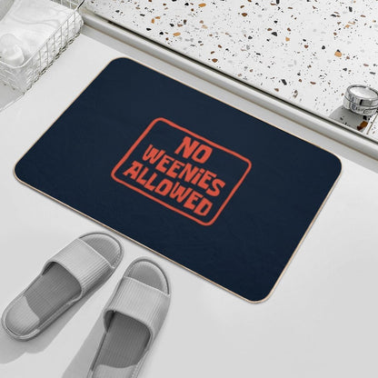 No Weenies Allowed Spongebob Bath Mat
