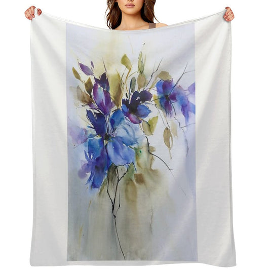 Beauty in Blue Throw Blanket