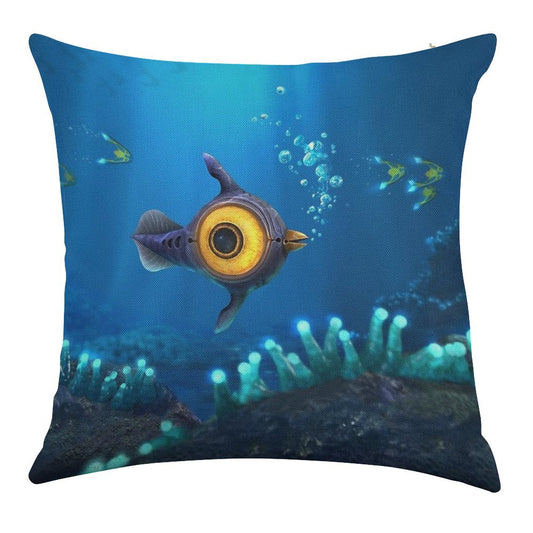 Peeper Linen Throw Pillow Cover