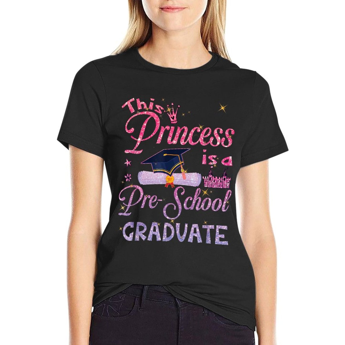 This Princess Is A Pre School Graduate Graduation Pre K T-Shirt