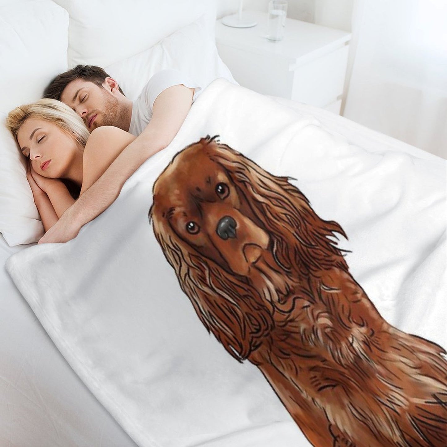 Cavalier King Charles Spaniel - Ruby Throw Blanket