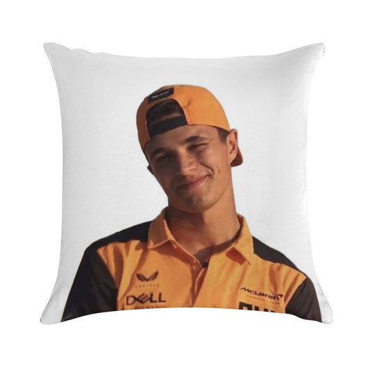 Lando Norris Soft Multiple Sizes Throw Pillow