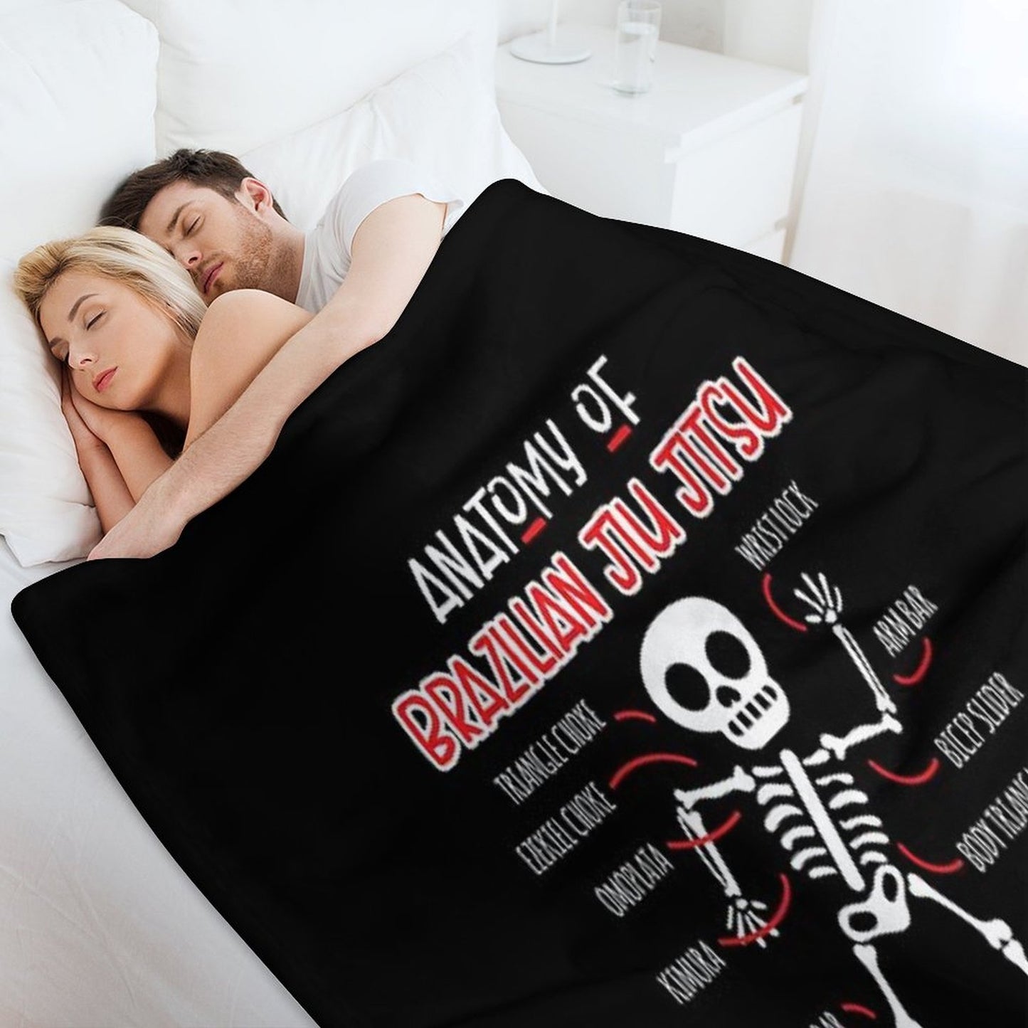 Jiu Jitsu Funny BJJ Gifts Throw Blanket