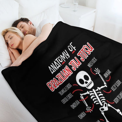 Jiu Jitsu Funny BJJ Gifts Throw Blanket