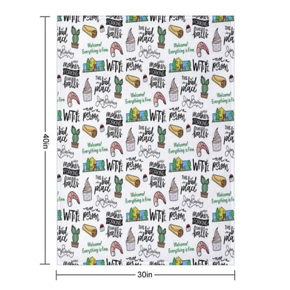 The Good Place TV Show Art Throw Blanket