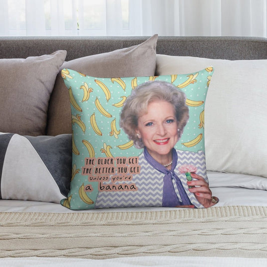Rose Nylund 2 Soft High-Density Material Throw Pillow