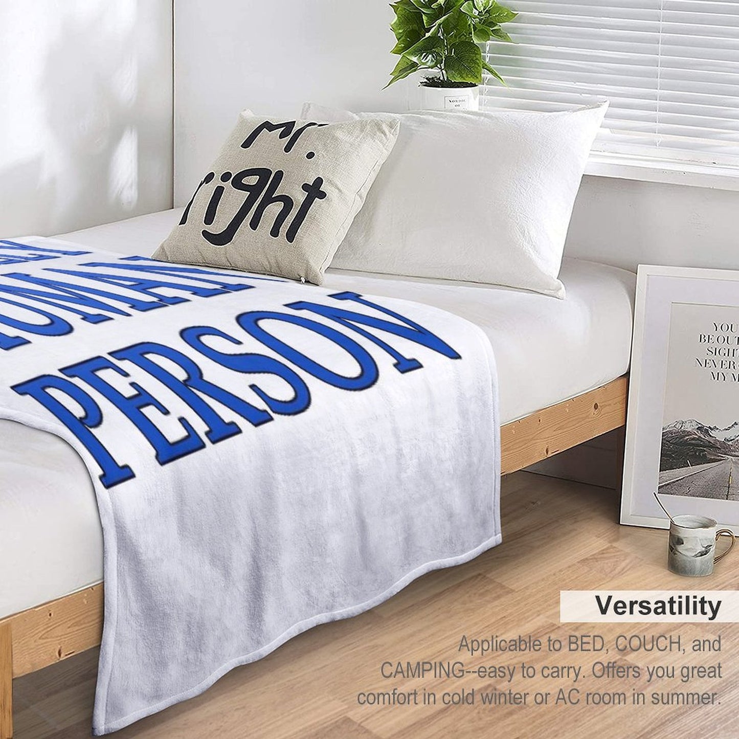 Extremely Human Person Throw Blanket