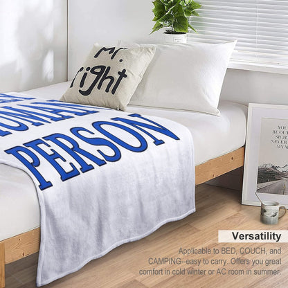 Extremely Human Person Throw Blanket