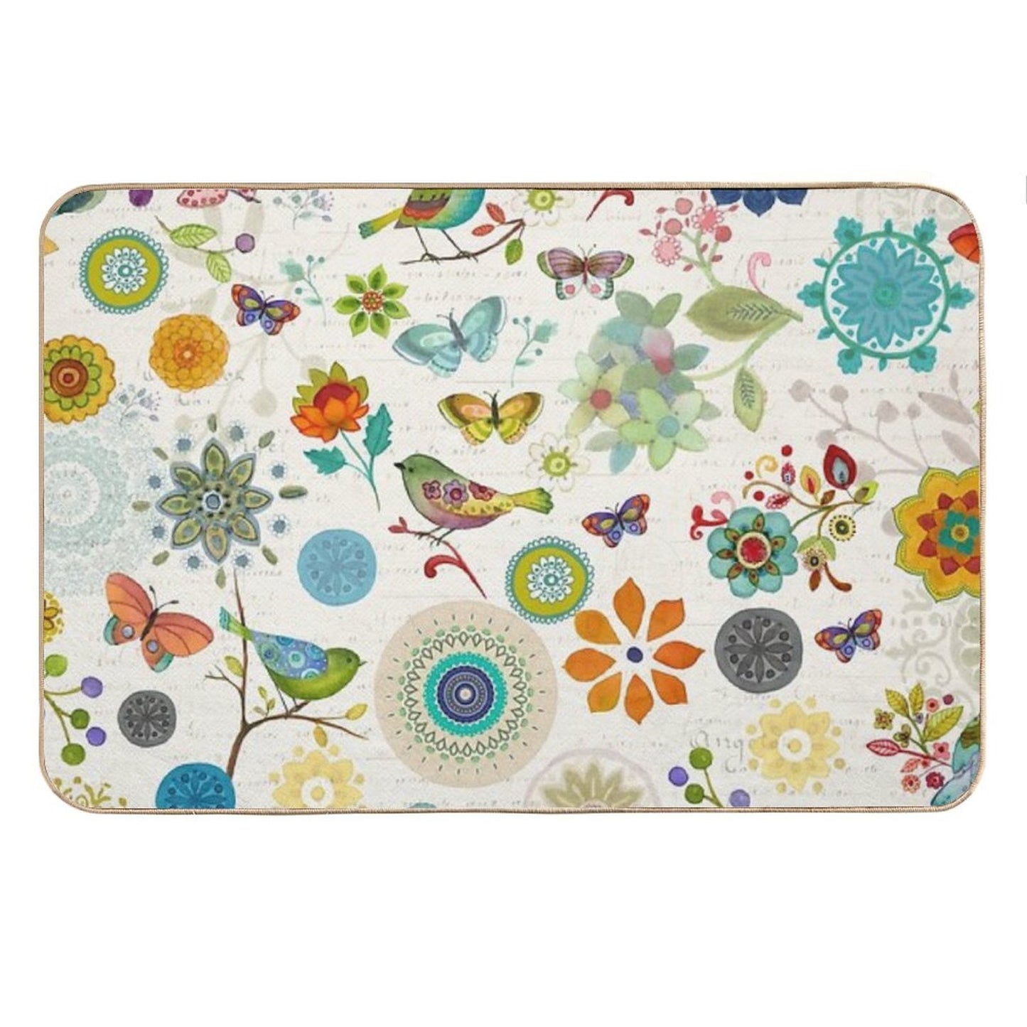 Bo Ho Birds Bath Mat