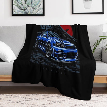Skyline GTR R34 Throw Blanket