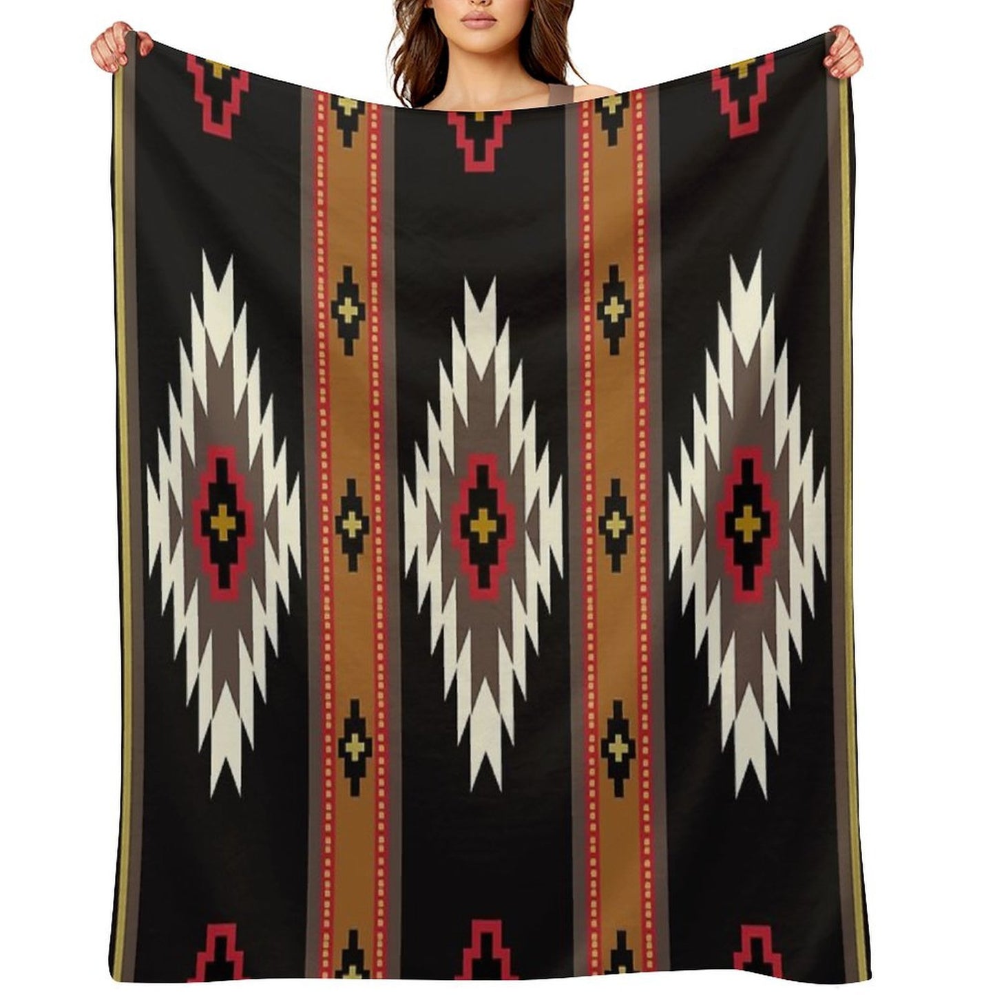 Navajo Blanket Design 7 Throw Blanket