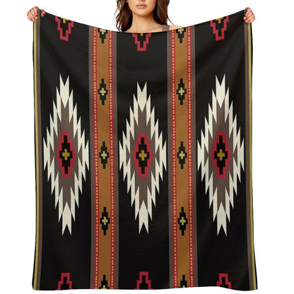 Navajo Blanket Design 7 Throw Blanket