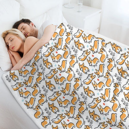 Cutie Corgis Throw Blanket