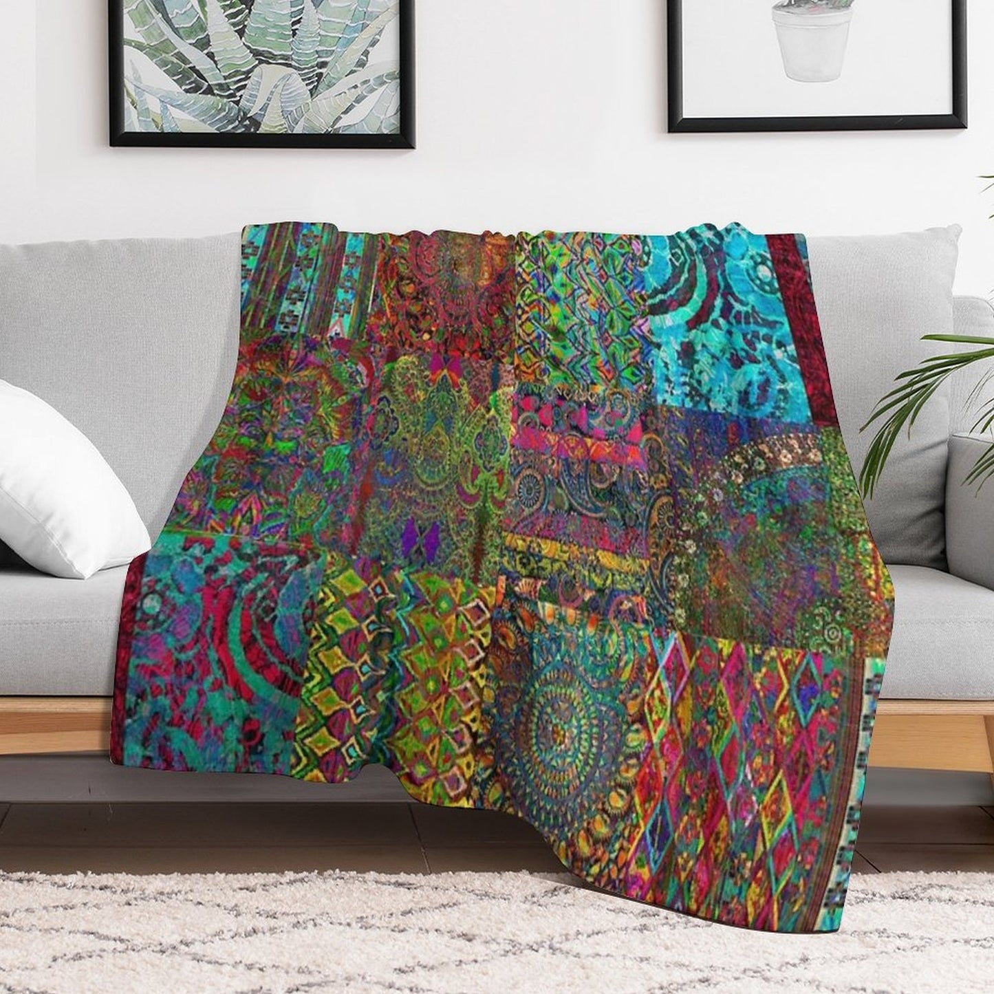 Bohemian Wonderland Throw Blanket
