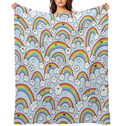 Rainbows Everywhere! Throw Blanket
