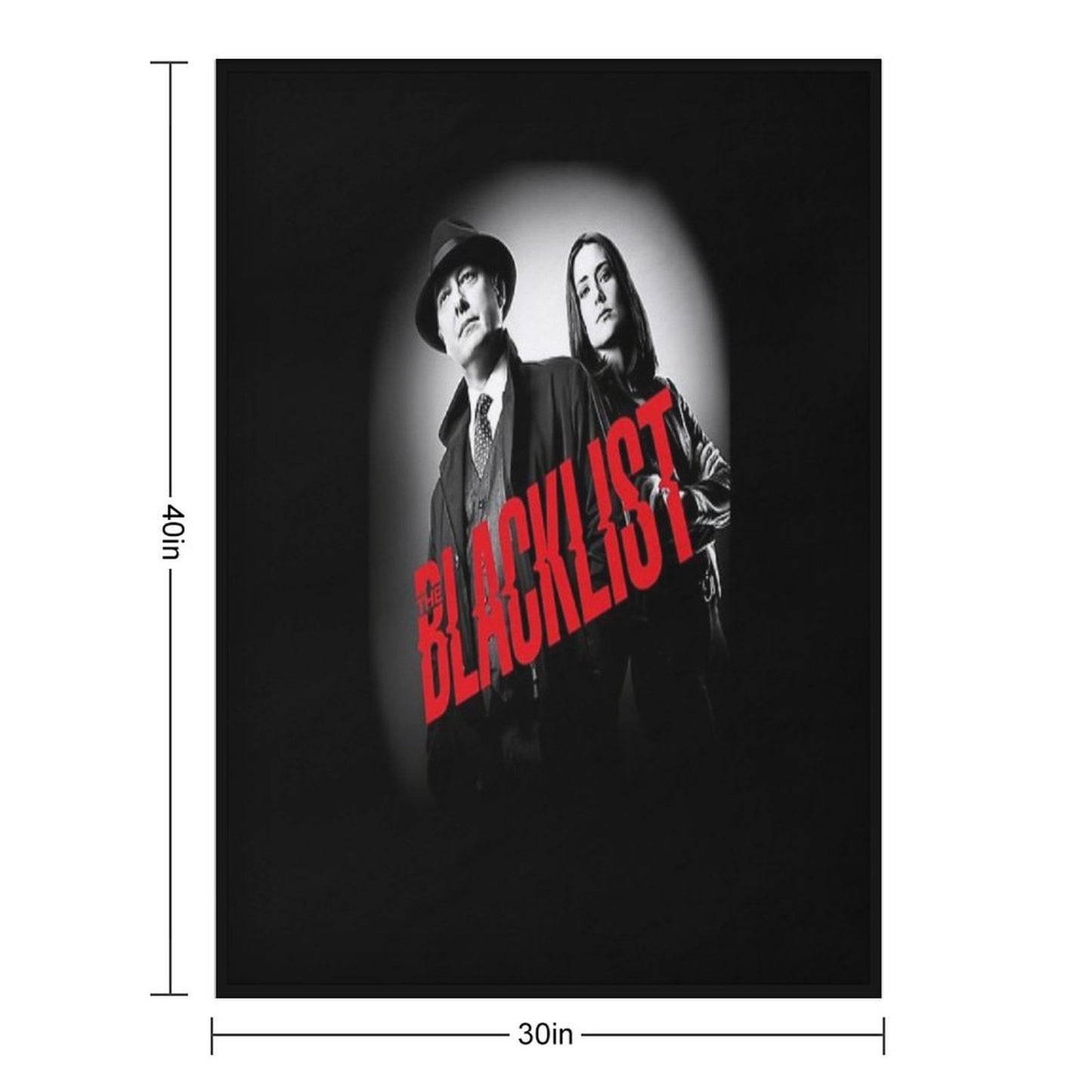 The Blacklist Tv Show Throw Blanket