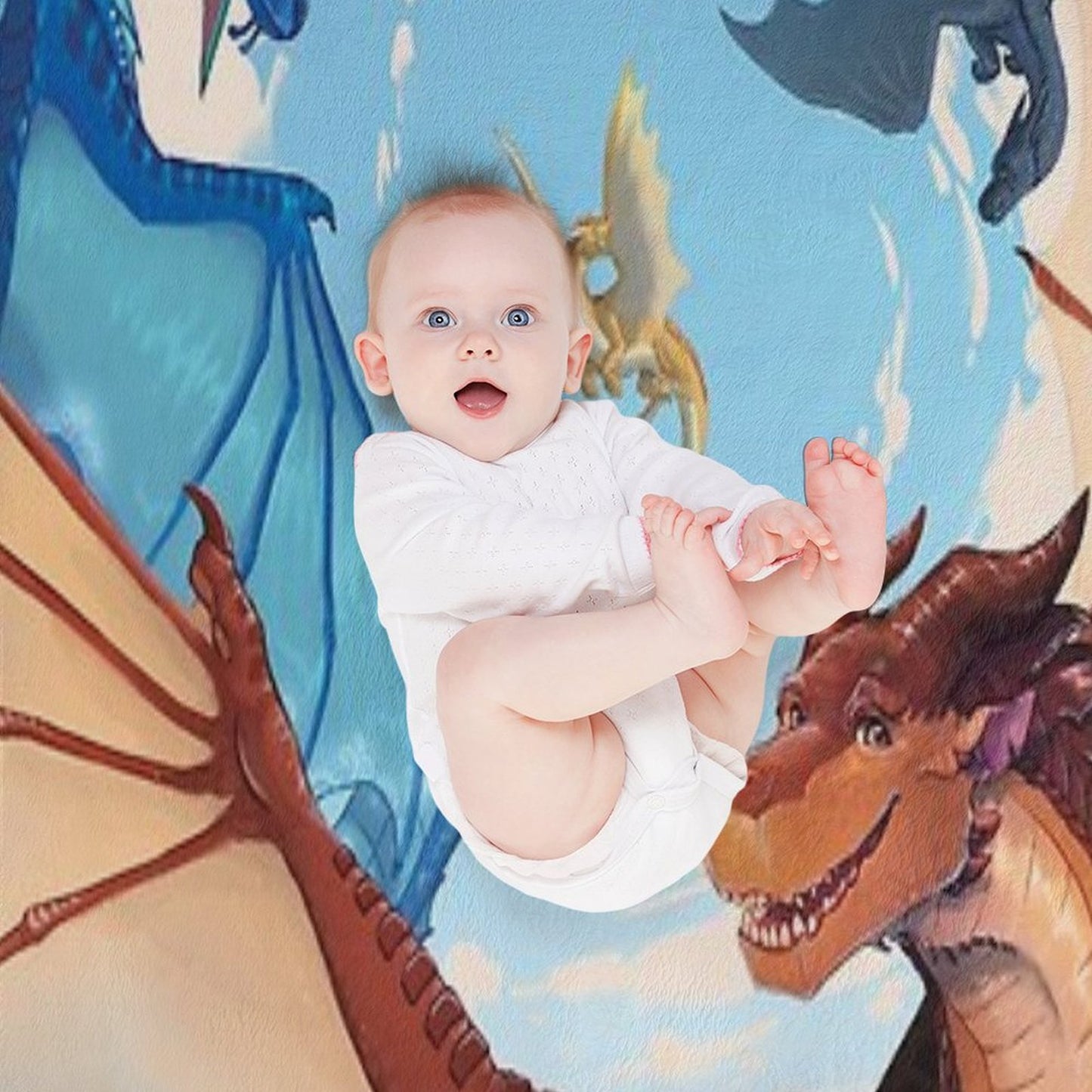 Wings of Fire - Clay And The Dragonets of Destiny Throw Blanket