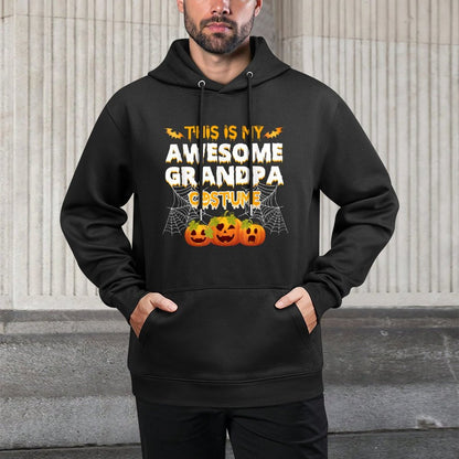 This Is My Awesome Grandpa Costume Halloween Gift Moisture-Wicking Hoodie