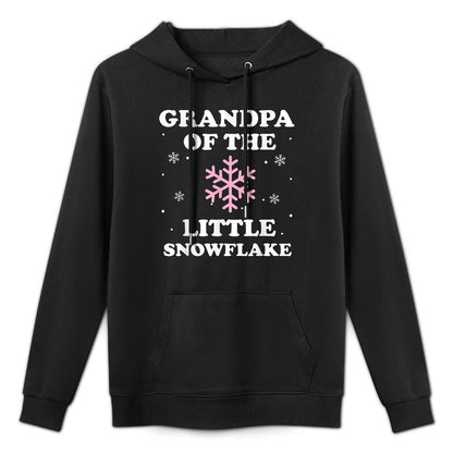 Grandpa of The Little Snowflake Christmas Baby Shower Girl Colorfast Hoodie