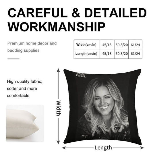 Helene Fischer Linen Throw Pillow Cover