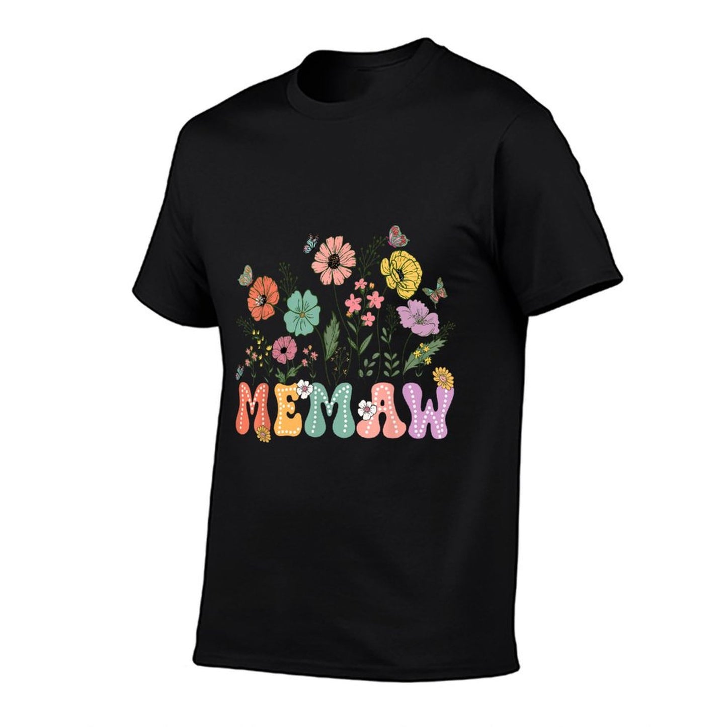 Memaw Mothers Day For Grandma Wildflower Floral Women T-Shirt