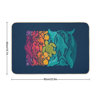 Aquatic Spectrum Bath Mat