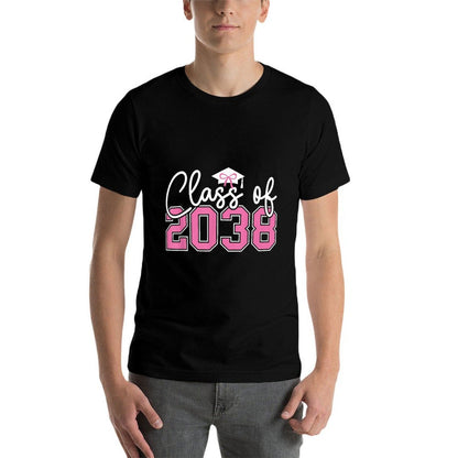 Class of 2038 Grow With Me Kindergarten Pink Coquette Bow  Soft T-Shirt