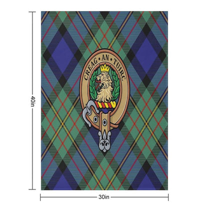 Clan MacLaren Crest Throw Blanket