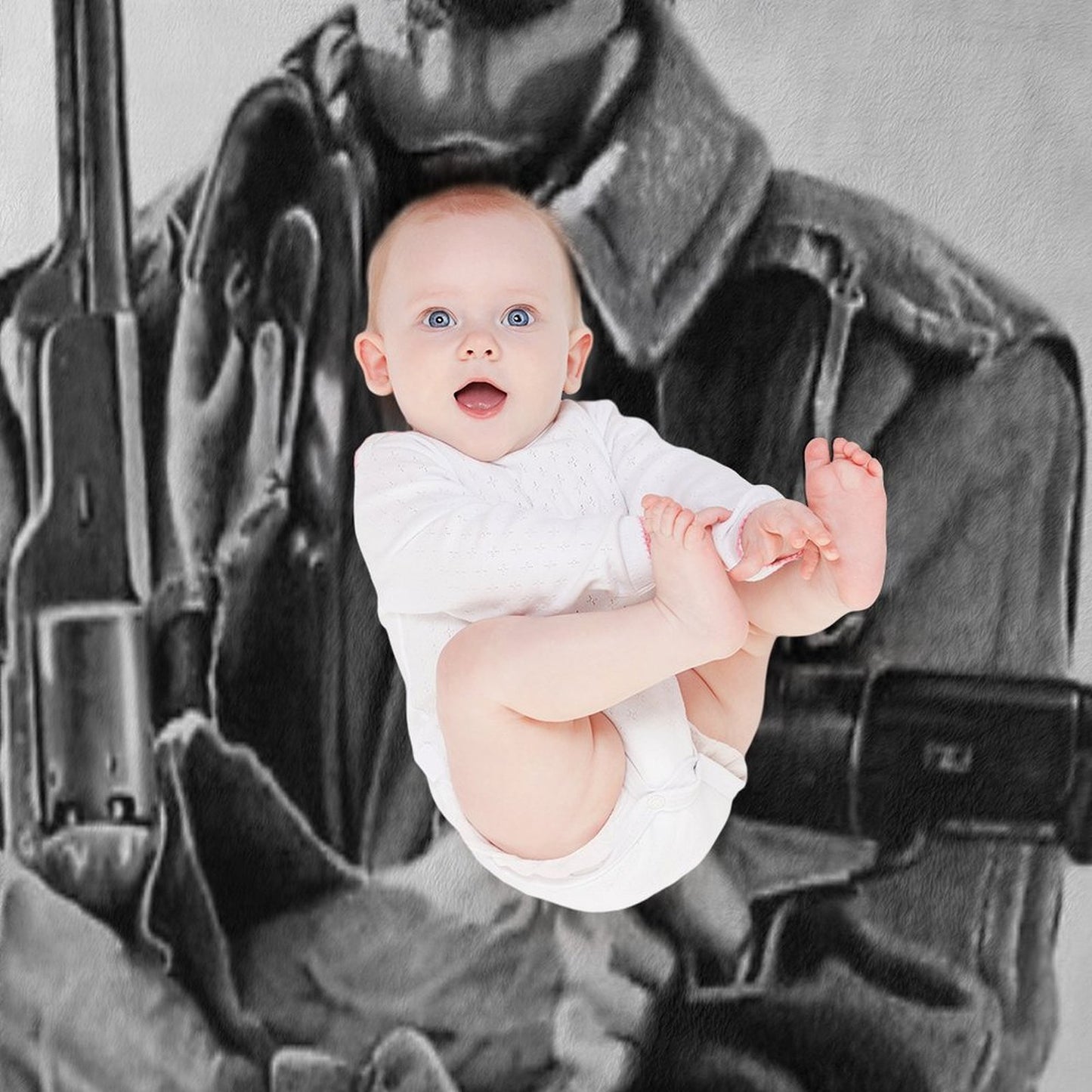 Clint Eastwood Josey Wales  Drawing Throw Blanket