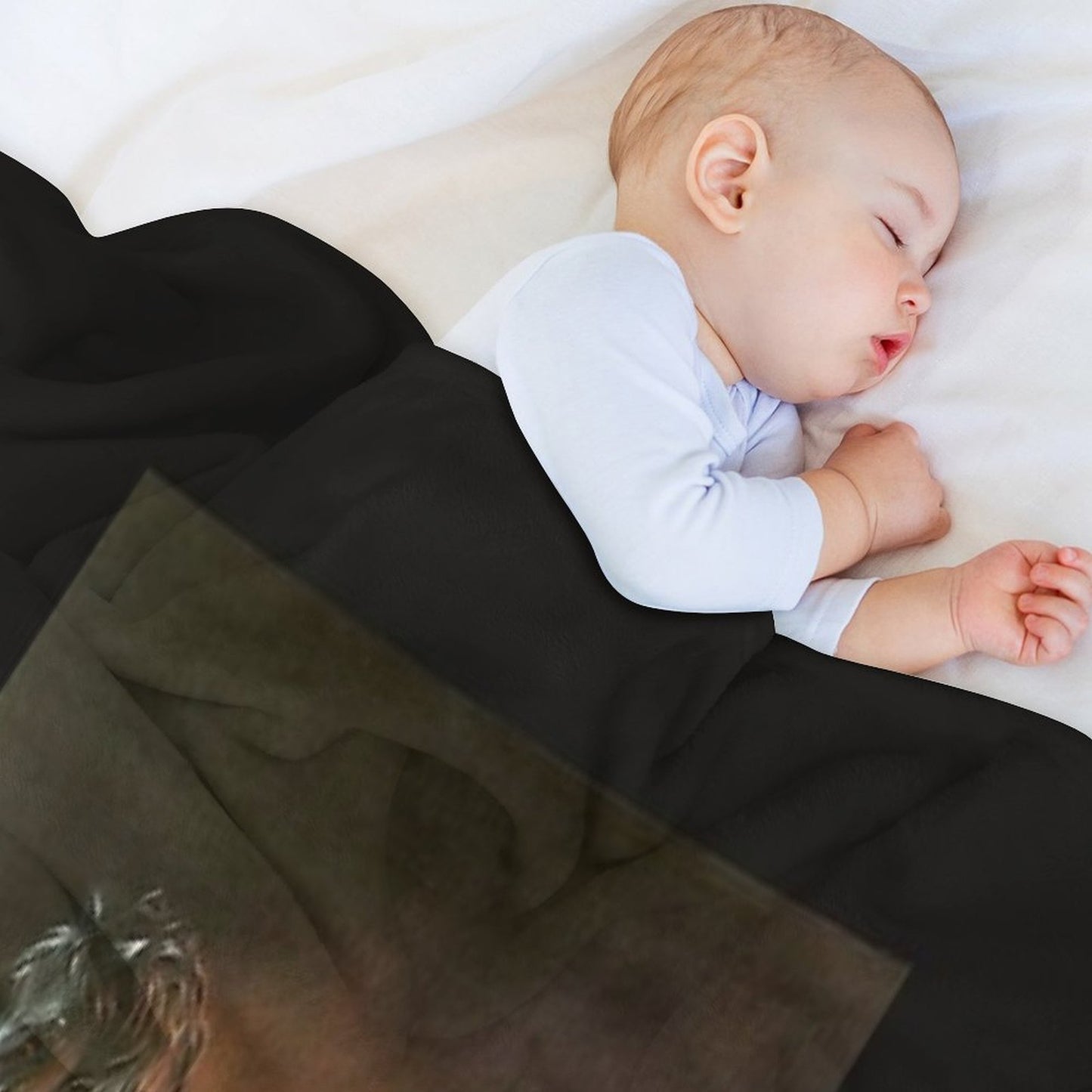 Dark Horses Throw Blanket