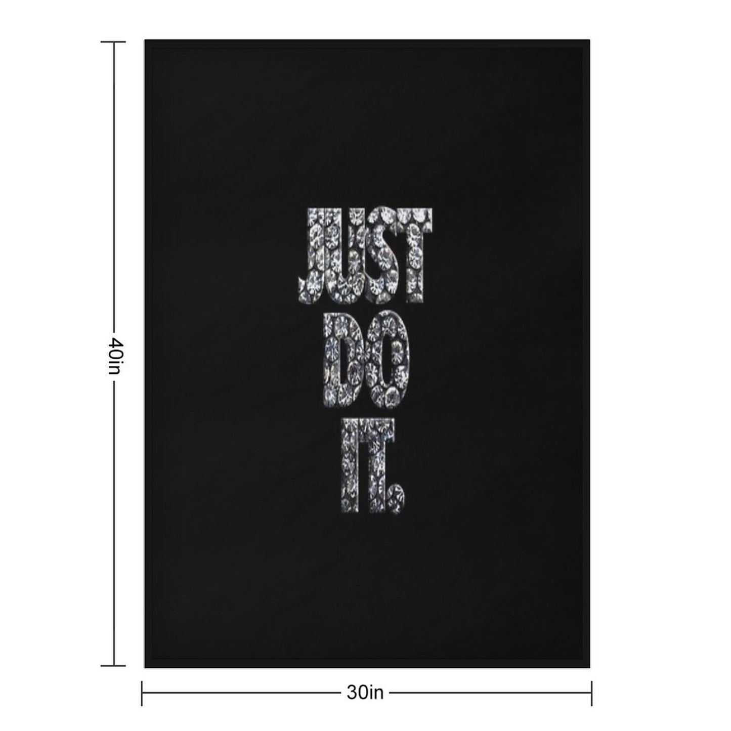 Just Do It Diamonds Throw Blanket