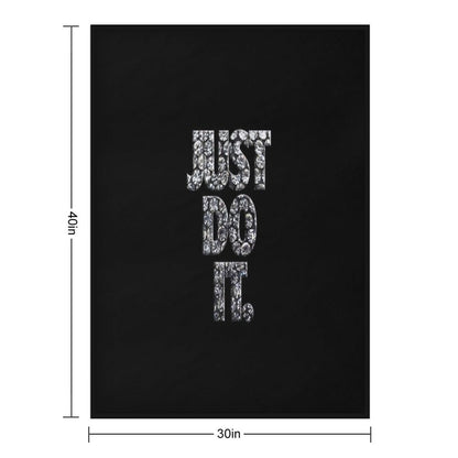 Just Do It Diamonds Throw Blanket