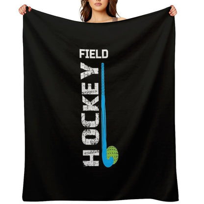 Field Hockey Gift, Field Hockey For Girls, Field Hockey Shirt For Boys Throw Blanket