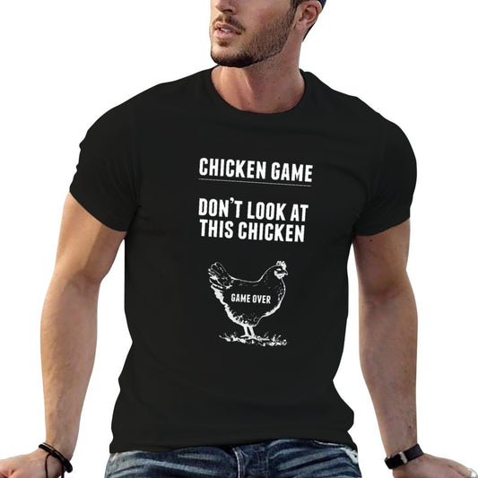 Chicken Game T-Shirt  Funny Chicken Joke  Eco-friendly Material T-Shirt
