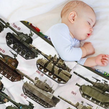 Cold War Main Battle Tanks Throw Blanket
