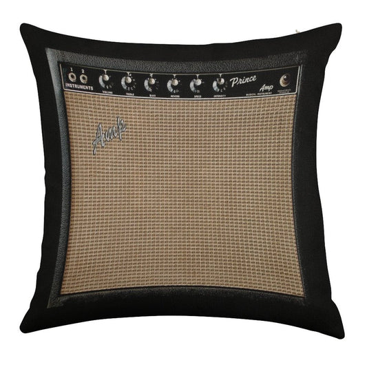 Guitar AmplifierAmp Great for MusicianGuitar Player! Linen Throw Pillow Cover