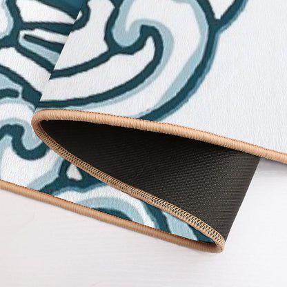 Boat on Big Wave Bath Mat